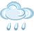霊山天気: 強い雨